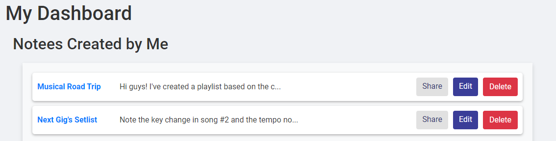 Create and Manage Notes